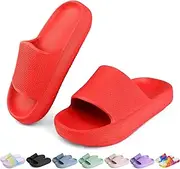 [OUYADU] Kids Cloud Slides Boys Girls Flip Flops Slip On Beach Sandals Youth Pool Shower Shoes EVA Summer Slippers（11 Little Kids - 6 Big Kids）