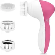 Electric Facial Cleansing Spin Brush Set for Women with 3 Exfoliating Brush Heads - Face Scrubber Cleanser Brush by CLSEVXY - Face Brushes for Cleansing and Exfoliating