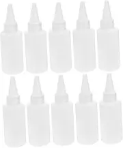 100pcs Squeeze Bottles for Tie Dye Powder Translucent Ink Bottles Liquid Dispenser for Projects and Custom Colors Easy to Clean and Reusable