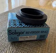 Soligor 52mm Reverse Ring for Miranda