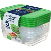 Sistema Nest It Meal Prep Containers 5 pack