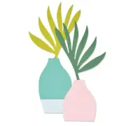 Sizzix Bigz Large Dies By Jennifer Ogborn-Vase & Foliage 665903