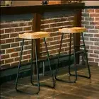 2/4x Bar Stools Industrial Backless Stool Chairs Set