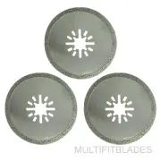 3 x 2-1/2" Diamond Circular Oscillating Tool Blades - older Fein Multimaster fit