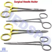 Surgical Suture Piercing Locking Dental Needle Holder Ligature Driver Forceps CE