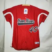 Bear River #40 Short Sleeve Red/Blk/White Dri Power Women's Jersey XL NWT