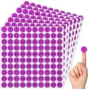 Number Stickers | 7X Inventory Number Sticker Labels,1 Inch Tear Resistant Adhesive Decal 1 to 100 for Indoor Outdoor Locker Toolbox Classification