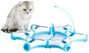New PawsMark Configurable Interactive Cat Toy with Spring Feather Teaser