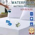 Fully Fitted Mattress Protector Waterproof Terry Cotton Bed Soft Cover D/K/Q/S