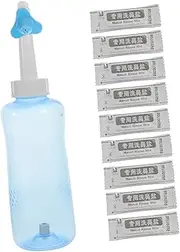 Healvian Nose Cleaning Supply 1 Set Manual Nose Cleaning Bottle Compact Design for Easy