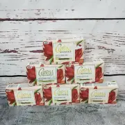 6x Caress Botanicals Lotus & Red Clay Bar Soap 5 oz New