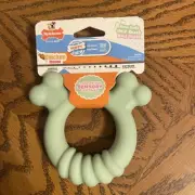 Sensory Material Puppy Chew Toy Ring - Puppy Teething Toy for Boredom & Stimulat