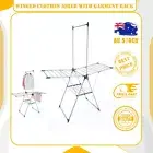 Winged Clothes Airer with Garment Rack Dryer Horse Drying Laundry Line Hanger