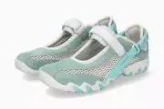 Mephisto Women's Niro Multi Oxide/Blue C. Suede 397 Flat Hook & Loop Strap Shoes