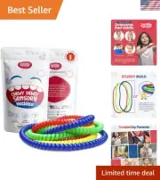8-Pack BPA-Free Sensory Chew Necklace for Kids - Durable Silicone Teething Aid