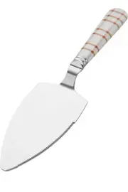 Wilton Pastry Pie Cake Server Metal Head Plastic Plaid Handle New (BE)