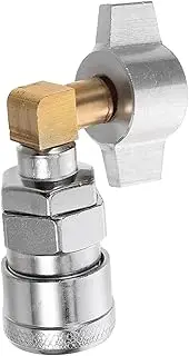 BESTYASH Air Outlet Adapter for Truck Dust Blower Quick Connect Accessory for Car Air Fittings Durable Silver Coupler Designed for Use and Compatibility