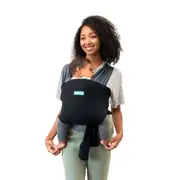 Moby Easy Wrap Baby/Infant Cotton Knit Body Adjustable Carrier Charcoal Black