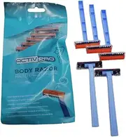 ACTIVPRO Body Razors, Combed to Prevent Cuts, Gentle on Skin, Underarms, Bikini, Sensitive, Stainless Steel Blade, Men Women Grooming, Disposable (Pack of 5)