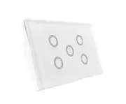 Zigbee 5 Gang Light Switch (White)