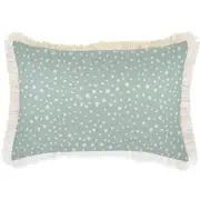 Cushion Cover-Coastal Fringe-Lunar Pale Mint-35cm x 50cm