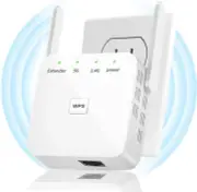 WiFi Extender Signal Booster 2025 Fastest 10,000 Sq Ft 50+ Device Repeater White