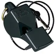 FOX 40 Classic Official Whistle with Breakaway Lanyard - Black