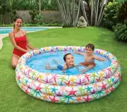 Devine Collections Round Inflatable Pool for Baby Swimming Bathing