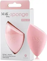 MAK Shiny Professional Makeup Beauty Sponge for Foundation and Makeup Blending, Latex Free Dry & Wet Use for Powder Cream or Liquid Application