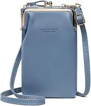 [FFpaw] Small Crossbody Purse for Women,Cellphone Shoulder Bags Lightweight PU Leather RFID Blocking Wallet Credit Card Holder