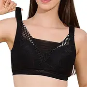 [HONGFSM] Women's Mastectomy Everyday Bra Sexy Lace Thin Comfort Wireless Bra Silicone Breast Forms Prosthesis Support Bralette
