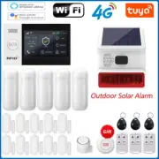 GSM Alarm System Tuya Wifi 4Gsecurity Alarm System 433MHZ Works with Alexa Home
