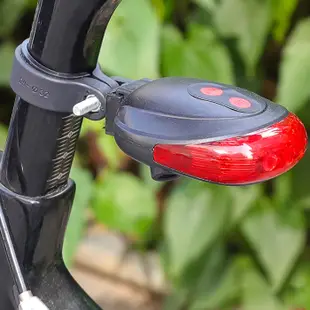 自行車燈 腳踏車燈 LED車燈 LED車尾燈 警示燈 腳踏車燈 車尾燈 雷射燈 多種模式 電池【HM36】
