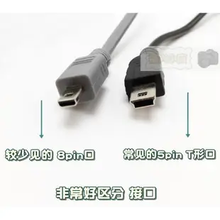 mini 8pin 尼康數碼相機S D L7100系列 單反數據線屏蔽磁環充電線