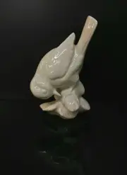 9942969 Wagner&Apel Porcelain Figurine Bird Blue Tit Stooped White H10cm