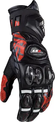 LS2 Feng, gloves , color: Black/Dark Blue/Neon-Yellow/Light Grey , size: M