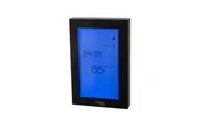 Radiant GTSB-TH-V Premium Glass Fronted Touch Screen Thermostat - Black - Vertical