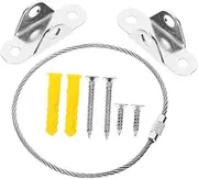 MOBUTOFU Bookshelf Wall Proofing Cabinet Anchors 2 Sets of Dresser Wall Cabinet Straps