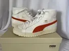 Puma Ralph Sampson 70 Mid OG White-Tigerlily Orange Sneakers Mens 9 Womens 10.5