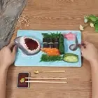 Ceramic Shark Sushi Plate Rectangle Cheese Board Shark Attack Sushi Plate