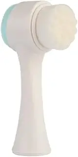 Mockery Manual Facial Cleansing Exfoliating Brush with Ultra Fine Soft Bristles Pore Deep Cleansing, Exfoliation, Makeup, Acne, Dead Skin, Silicone Double Side Face Scrub Brush for Massaging (SkyBlue)