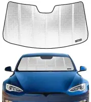Windshield Sun Shade for 2012-2024 Tesla Model S. Front Window Sunshade with ...