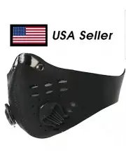 Cycling Face Mask Sport PM2.5 Carbon Filter Washable reusable