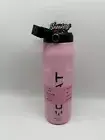 The Messi x Stanley IceFlow Bottle Pink GOAT Flip Straw Lid 24 Oz Flask Bottle