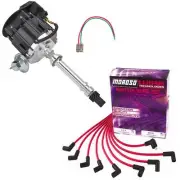 SBC/BBC Ready-to-Run Ignition Kit, Blk Dist/Red Under-Header Wire