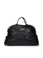 Black Wild Crystal Embellished Weekender