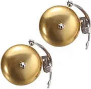 ibasenice 2Pcs Bike Bells for Mountain and Road Bikes Fit for Standard Handlebars Easy to Install Loud Safety Sound Alarm for Cycling