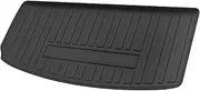 X AUTOHAUX Flat Face Cargo Liner Rear Trunk Mat Trunk Cargo Luggage Boot Tray Mat Vertical Stripes Pattern for Jeep Grand Cherokee L 2021-2024 6Seat 7Seat Anti-Slip
