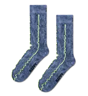 Grey Denim Crew Sock | Fun Novelty Socks