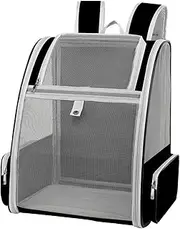 Cat Backpack,Pet Backpack Carrier - Large-Capacity Pet Supplies with with Front Opening-Mesh Window-Pockets for Puppies Kittens